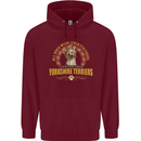 A Yorkshire Terrier Dog Mens 80% Cotton Hoodie Maroon
