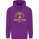 A Yorkshire Terrier Dog Mens 80% Cotton Hoodie Purple