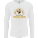 A Yorkshire Terrier Dog Mens Long Sleeve T-Shirt White
