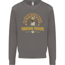 A Yorkshire Terrier Dog Mens Sweatshirt Jumper Charcoal