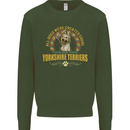 A Yorkshire Terrier Dog Mens Sweatshirt Jumper Forest Green