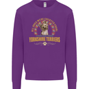 A Yorkshire Terrier Dog Mens Sweatshirt Jumper Purple
