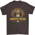 A Yorkshire Terrier Dog Mens T-Shirt 100% Cotton Dark Chocolate