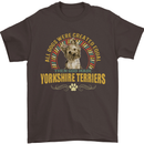 A Yorkshire Terrier Dog Mens T-Shirt 100% Cotton Dark Chocolate