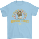 A Yorkshire Terrier Dog Mens T-Shirt 100% Cotton Light Blue
