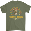 A Yorkshire Terrier Dog Mens T-Shirt 100% Cotton Military Green