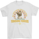 A Yorkshire Terrier Dog Mens T-Shirt 100% Cotton White
