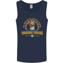 A Yorkshire Terrier Dog Mens Vest Tank Top Navy Blue