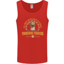 A Yorkshire Terrier Dog Mens Vest Tank Top Red