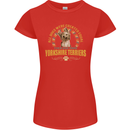 A Yorkshire Terrier Dog Womens Petite Cut T-Shirt Red