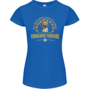 A Yorkshire Terrier Dog Womens Petite Cut T-Shirt Royal Blue