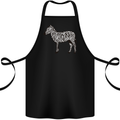 A Zebra Cotton Apron 100% Organic Black