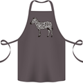 A Zebra Cotton Apron 100% Organic Dark Grey