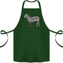 A Zebra Cotton Apron 100% Organic Forest Green