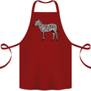 A Zebra Cotton Apron 100% Organic Maroon