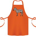 A Zebra Cotton Apron 100% Organic Orange