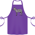 A Zebra Cotton Apron 100% Organic Purple