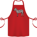 A Zebra Cotton Apron 100% Organic Red
