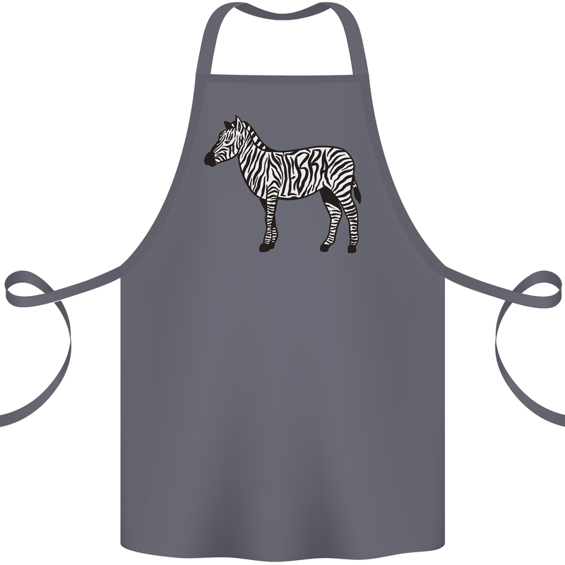 A Zebra Cotton Apron 100% Organic Steel