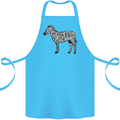 A Zebra Cotton Apron 100% Organic Turquoise
