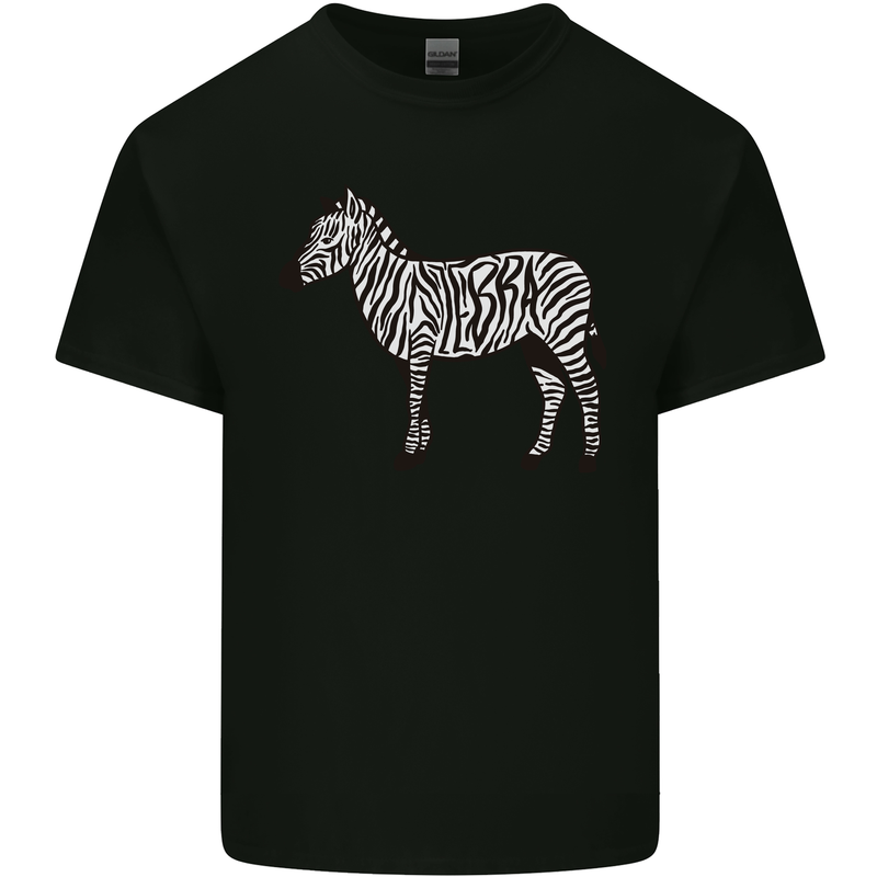 A Zebra Kids T-Shirt Childrens Black