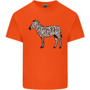 A Zebra Kids T-Shirt Childrens Orange