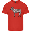 A Zebra Kids T-Shirt Childrens Red