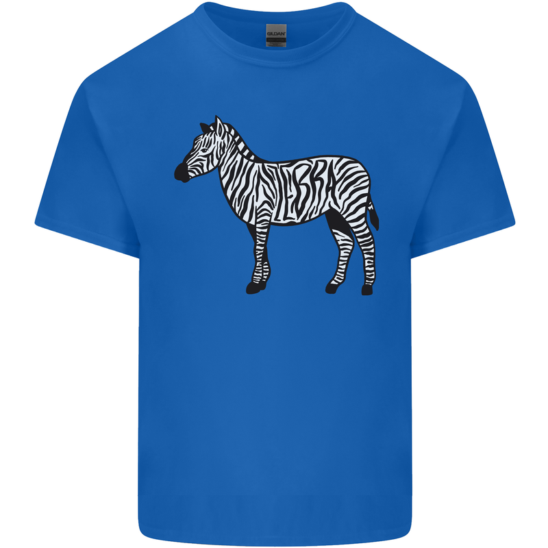 A Zebra Kids T-Shirt Childrens Royal Blue