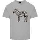 A Zebra Kids T-Shirt Childrens Sports Grey