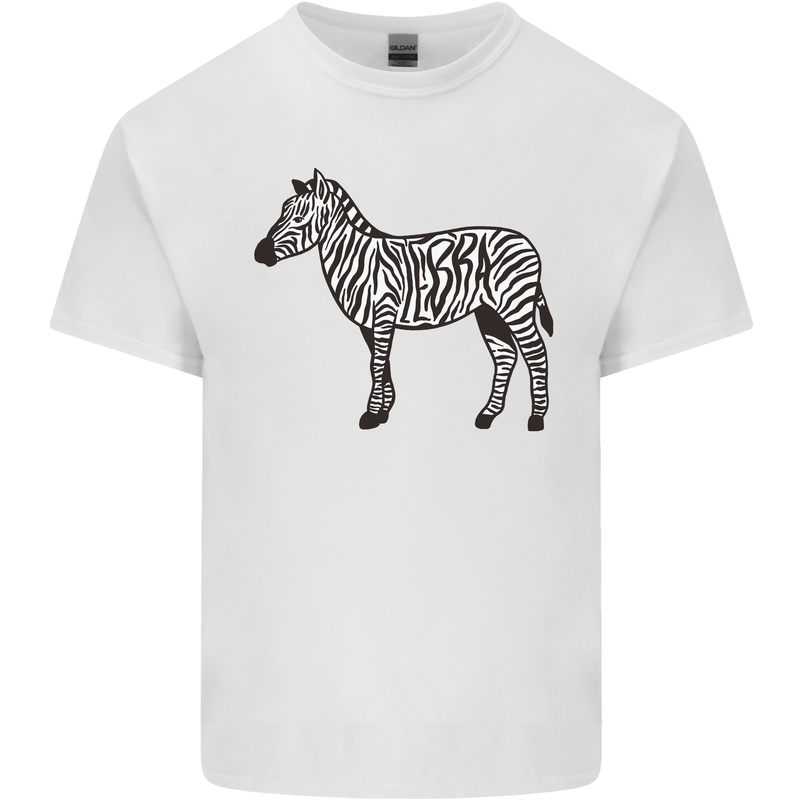 A Zebra Kids T-Shirt Childrens White
