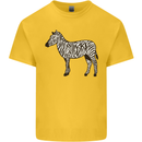 A Zebra Kids T-Shirt Childrens Yellow