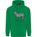 A Zebra Mens 80% Cotton Hoodie Irish Green