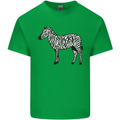 A Zebra Mens Cotton T-Shirt Tee Top Irish Green
