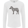 A Zebra Mens Long Sleeve T-Shirt White