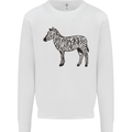 A Zebra Mens Sweatshirt Jumper White