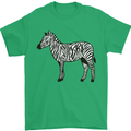 A Zebra Mens T-Shirt Cotton Gildan Irish Green