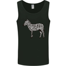 A Zebra Mens Vest Tank Top Black