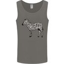 A Zebra Mens Vest Tank Top Charcoal