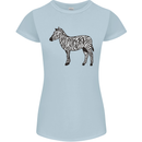 A Zebra Womens Petite Cut T-Shirt Light Blue