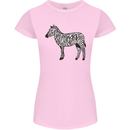 A Zebra Womens Petite Cut T-Shirt Light Pink