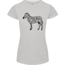 A Zebra Womens Petite Cut T-Shirt Sports Grey