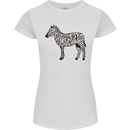 A Zebra Womens Petite Cut T-Shirt White