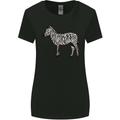 A Zebra Womens Wider Cut T-Shirt Black
