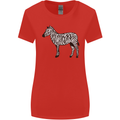 A Zebra Womens Wider Cut T-Shirt Red