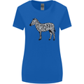 A Zebra Womens Wider Cut T-Shirt Royal Blue