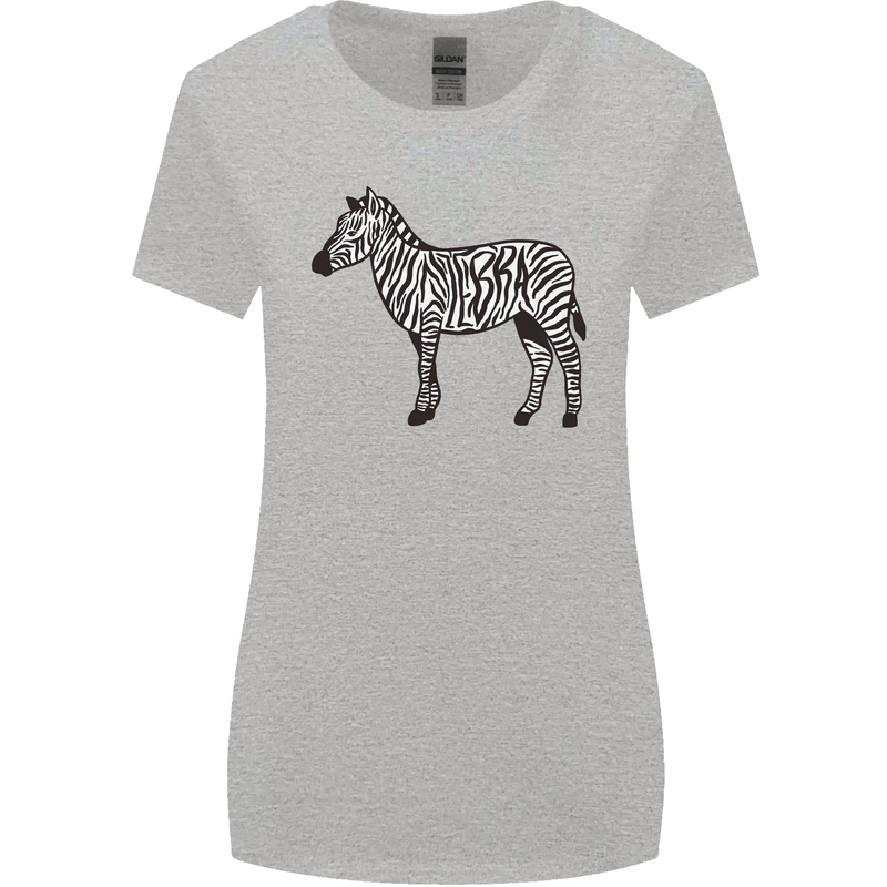 A Zebra Womens Wider Cut T-Shirt Sports Grey