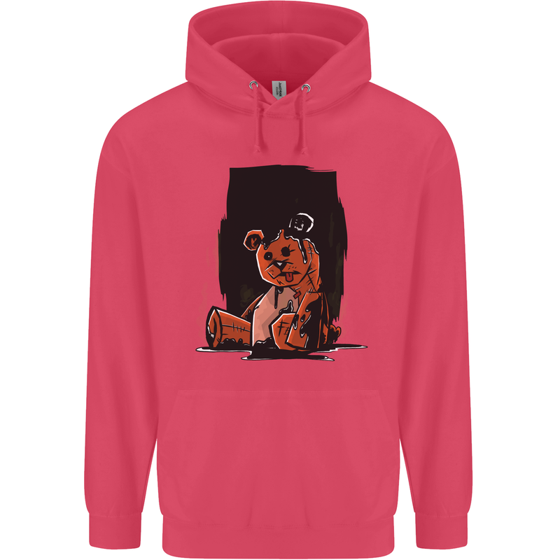A Zombie Teddy Bear Halloween Childrens Kids Hoodie Heliconia