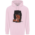 A Zombie Teddy Bear Halloween Childrens Kids Hoodie Light Pink