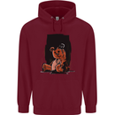 A Zombie Teddy Bear Halloween Childrens Kids Hoodie Maroon