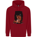 A Zombie Teddy Bear Halloween Childrens Kids Hoodie Red